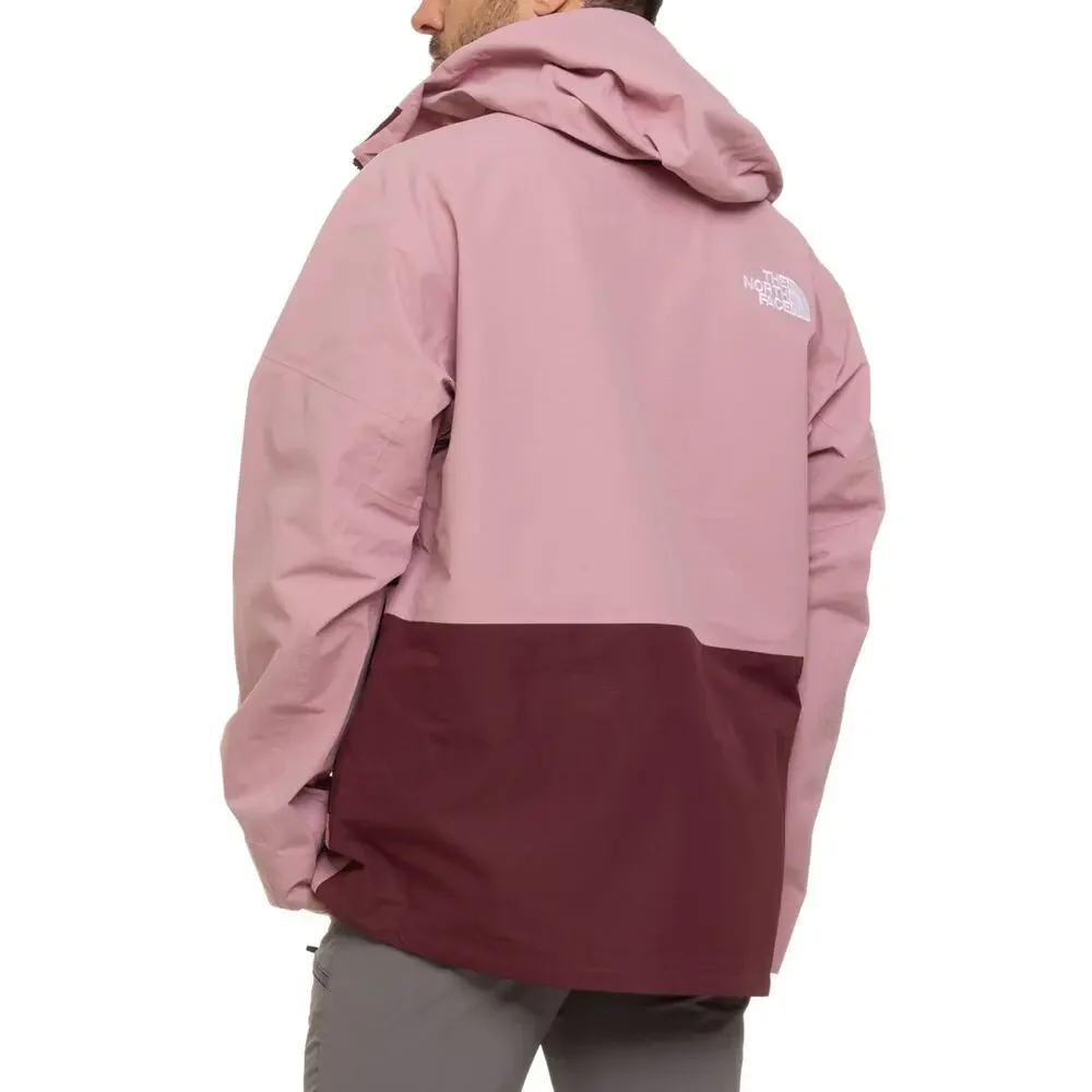 The North Face Dragline Ski Snowboard 3L Shell Waterproof Hooded Jacket MauveXXL